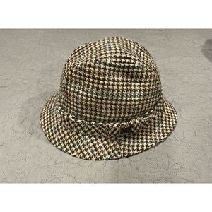 Traveler Country Gentleman Houndstooth Vintage 70’s Hat Tan Brown